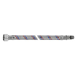 VERO STANDARD Przyłącze proste w oplocie stalowym 3/8"xM10 GWxGZ 35cm DN8 W10V